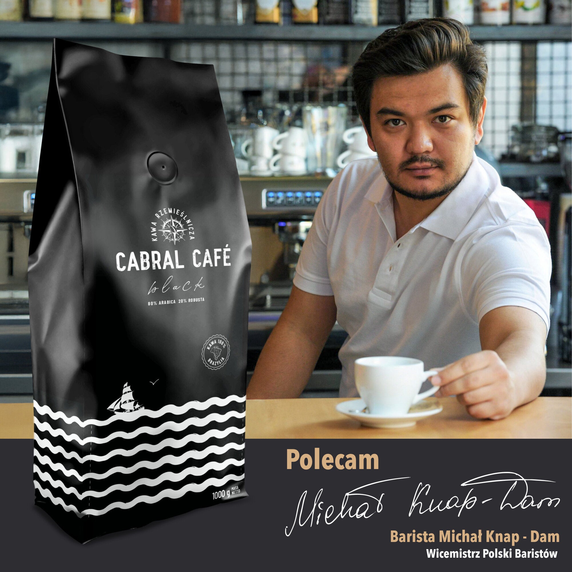 CABRAL CAFE Black Coffee Beans (Craft) 1 kg