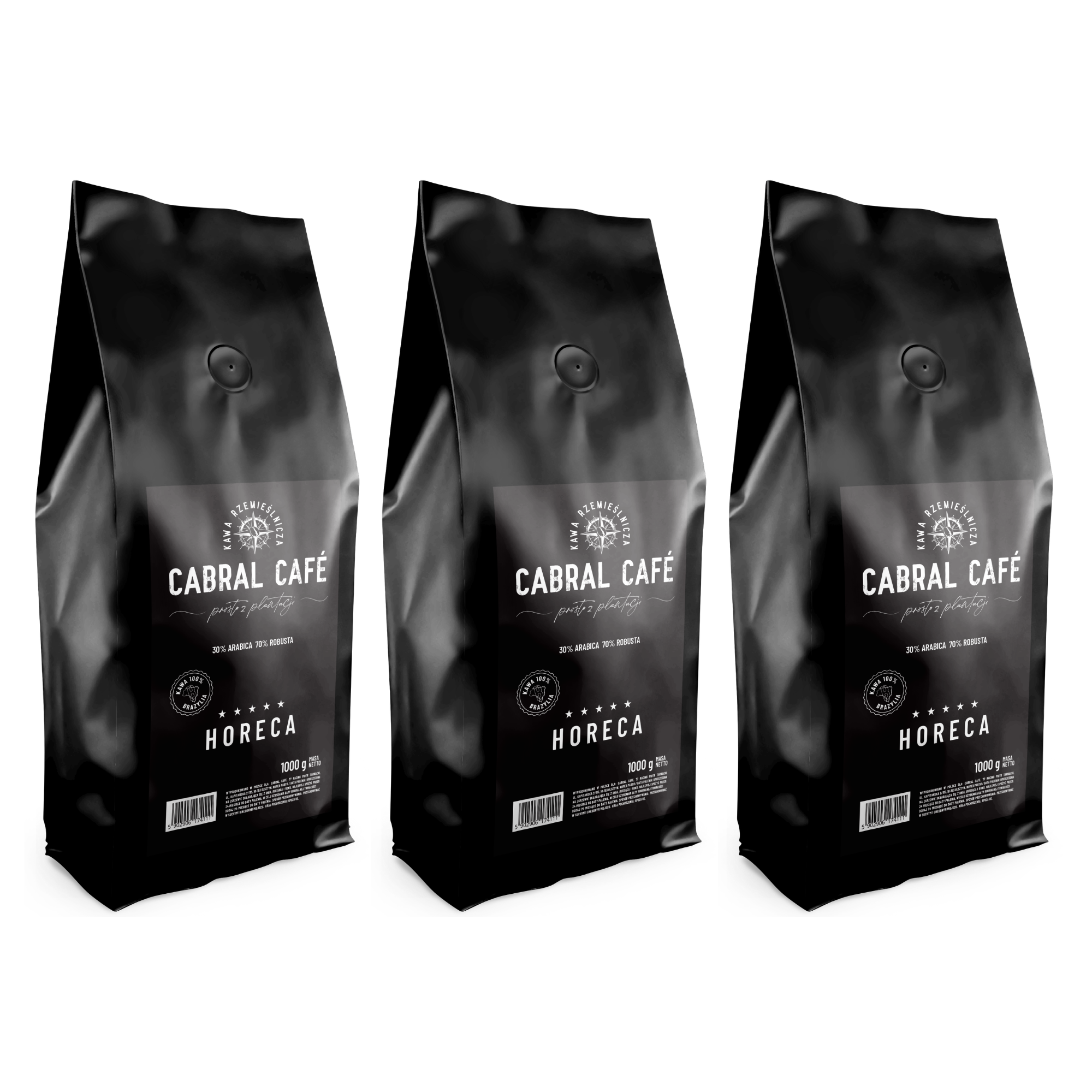 Кава в зернах CABRAL CAFE Crema (кустарна) 1 кг