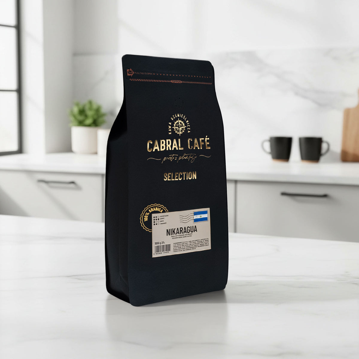 Kawa ziarnista CABRAL CAFE Selection Nikaragua 2 x 1 kg