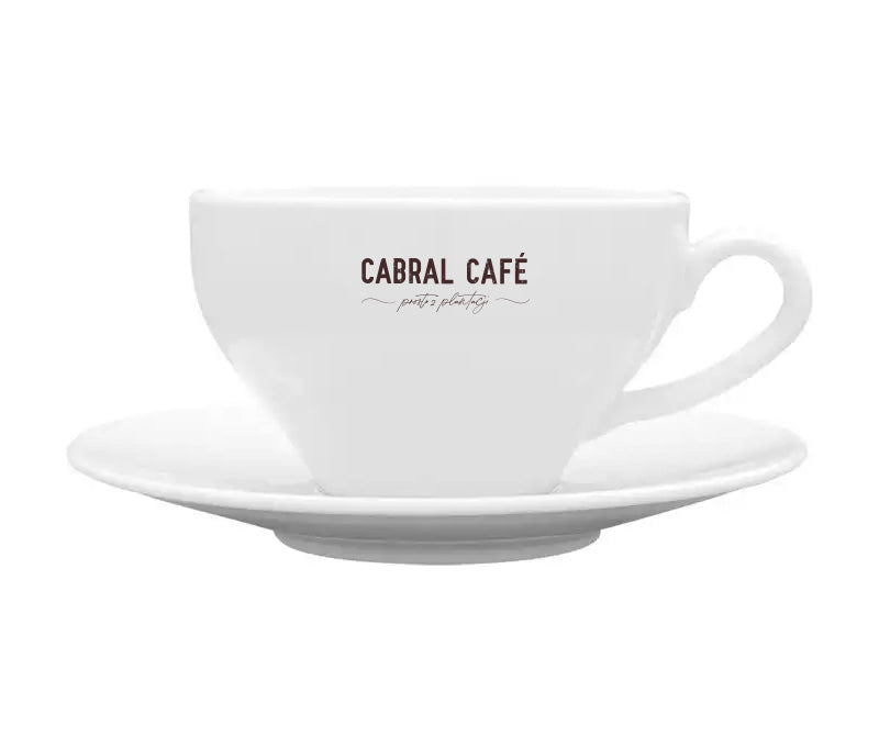 Filiżanka 300 ml Cabral Cafe ze spodkiem -  Cappuccino & Flat White