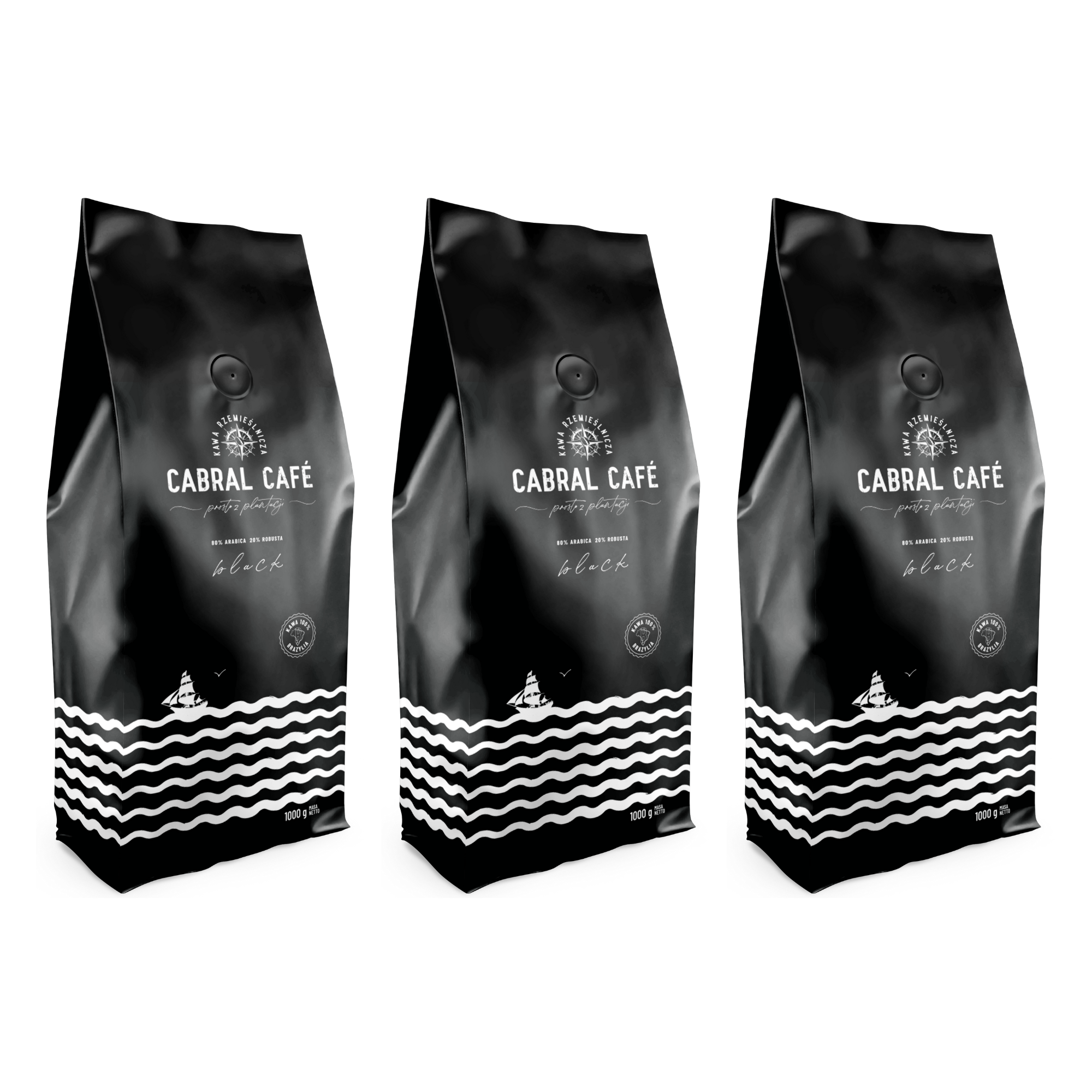 Kawa ziarnista CABRAL CAFE Black (Rzemieślnicza) 1 kg