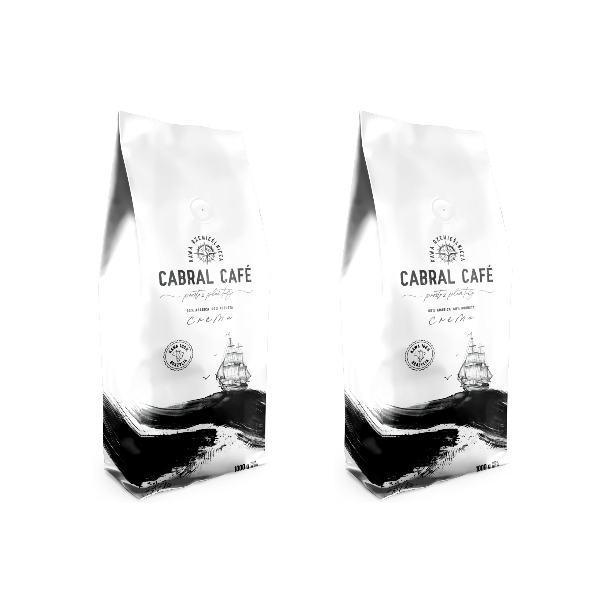 Kawa ziarnista CABRAL CAFE Crema(Rzemieślnicza) 1 kg