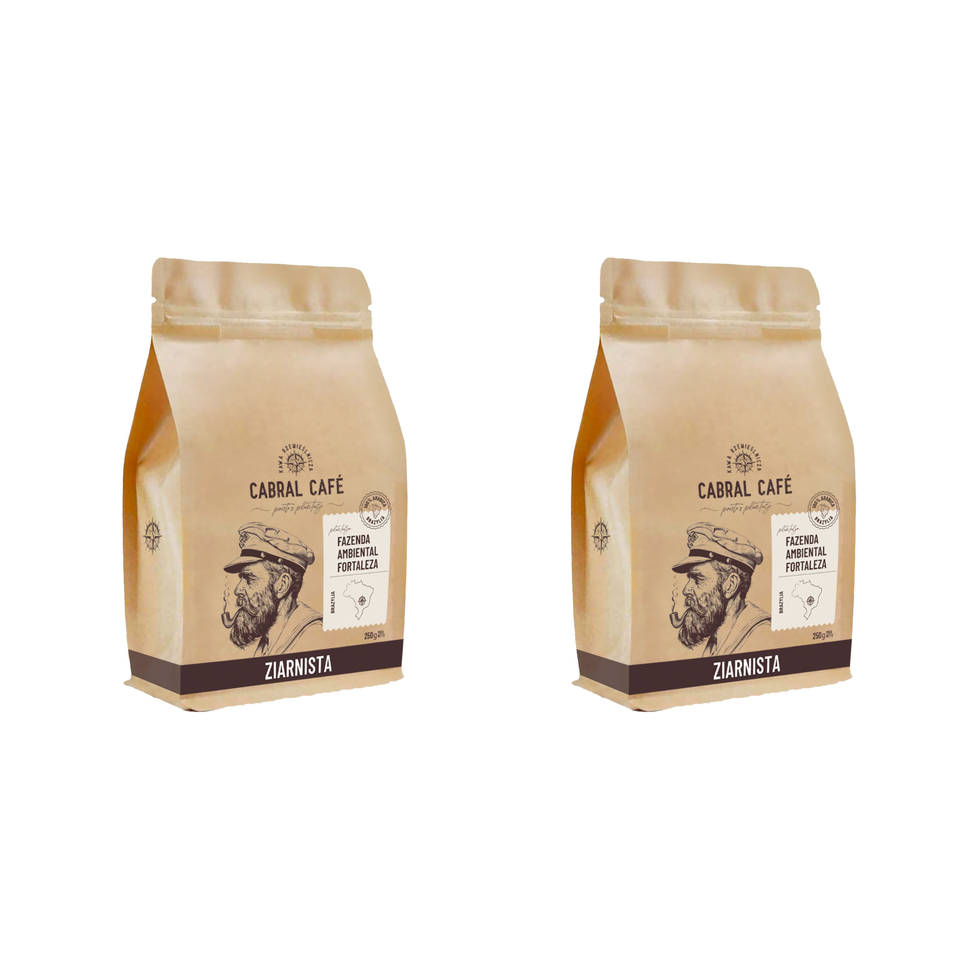 Kawa ziarnista CABRAL CAFE Fazenda Ambiental Fortaleza (Rzemieślnicza) 250 gram