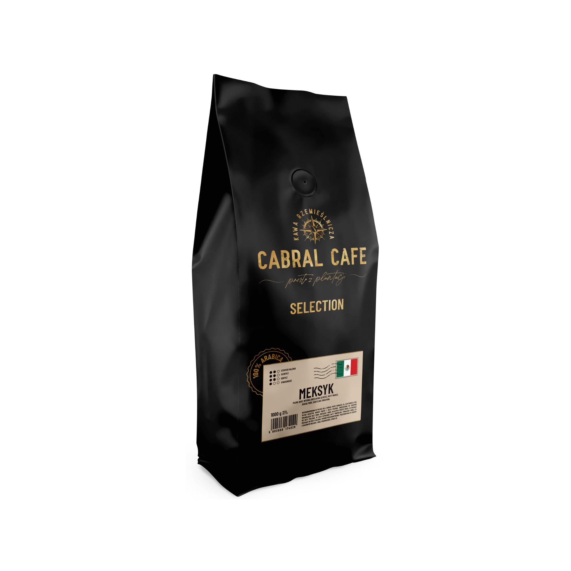 Kawa ziarnista CABRAL CAFE Selection Meksyk 1 kg