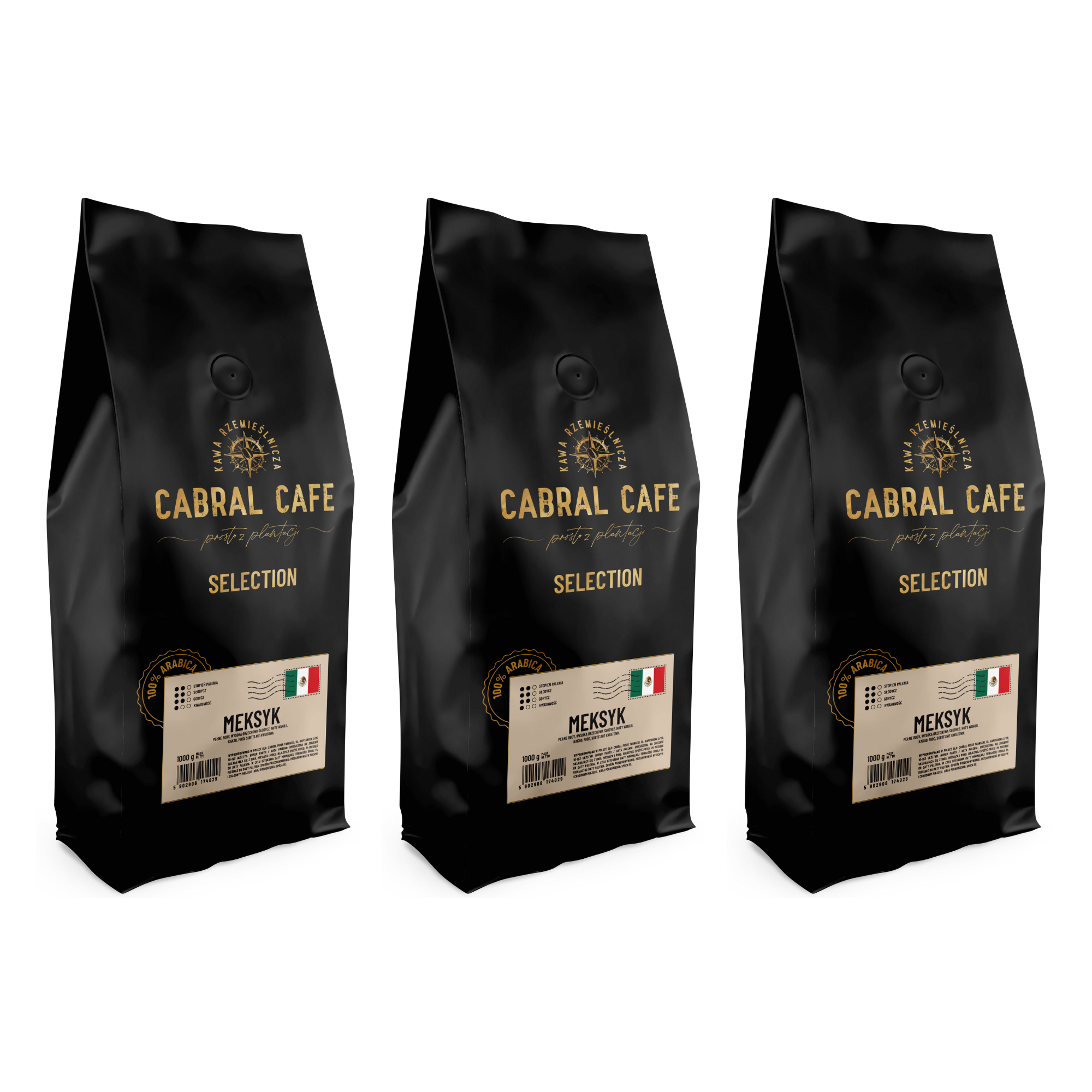 Kawa ziarnista CABRAL CAFE Selection Meksyk 1 kg