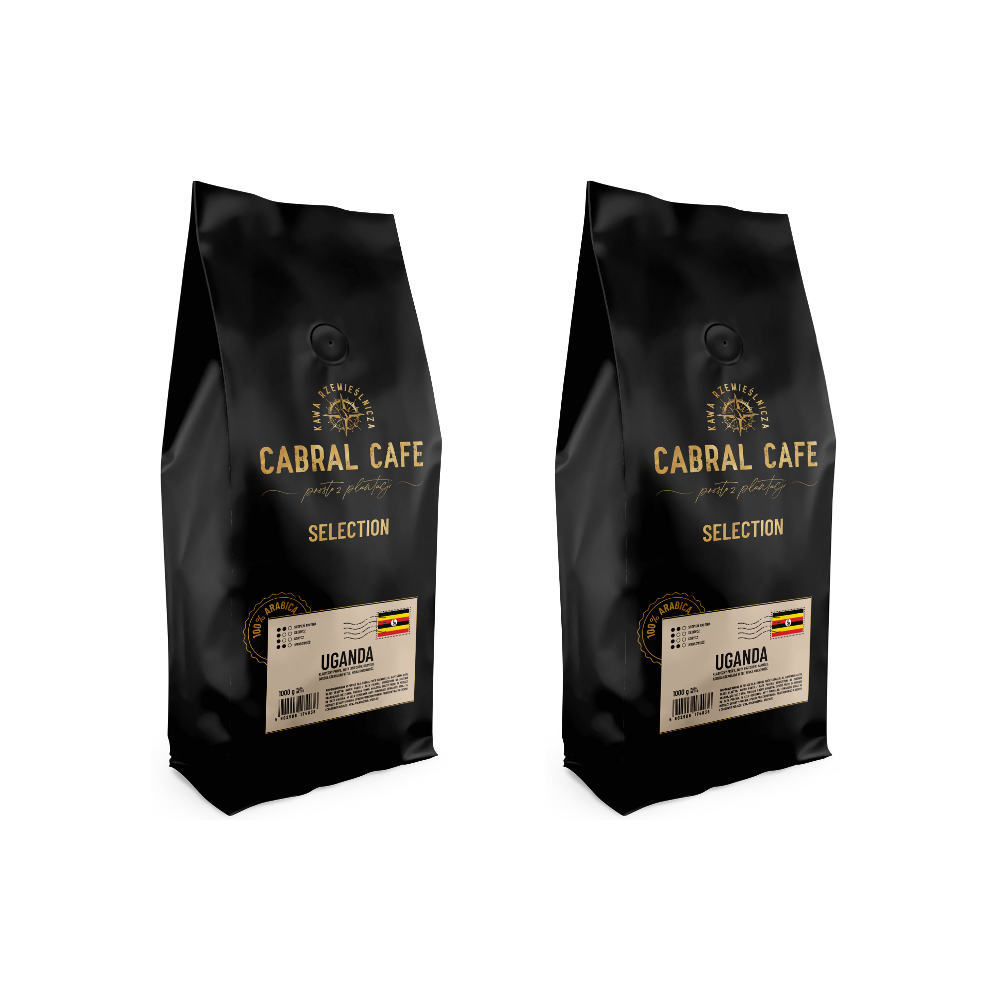 Kawa ziarnista CABRAL CAFE Selection Uganda 1 kg